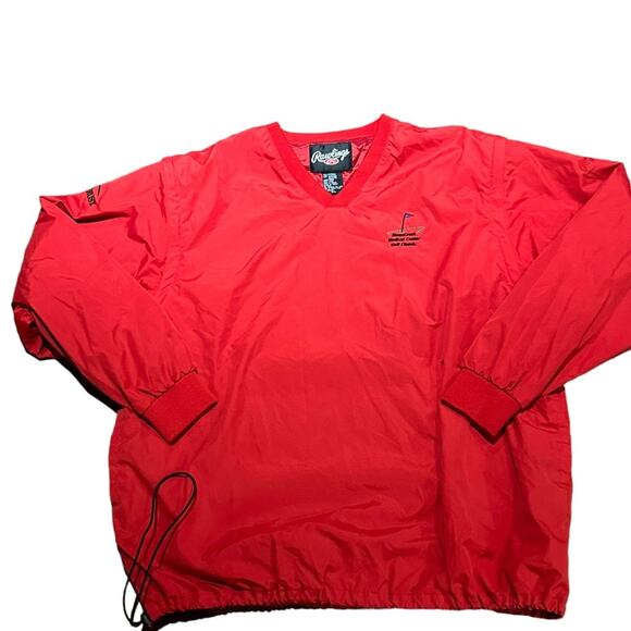 Rawlings Other - Rawlings Microfiber Mens XL Golf Wind Shirt in Red Stonecrest Golf Classic